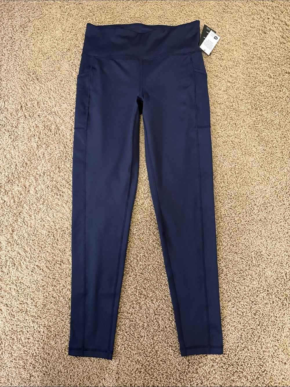 Ideology Navy High-Rise Leggings with Side Pockets